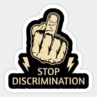 Stop discrimination sd1 Sticker